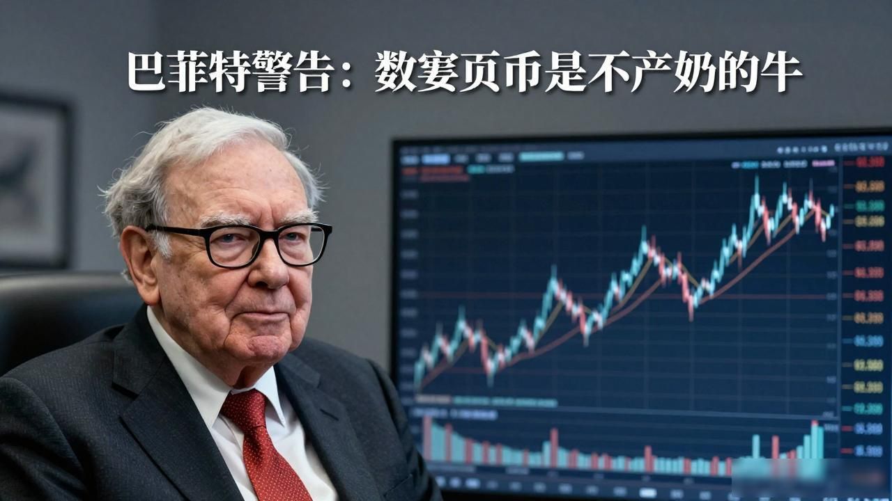 巴菲特警告：数字货币是不产奶的牛